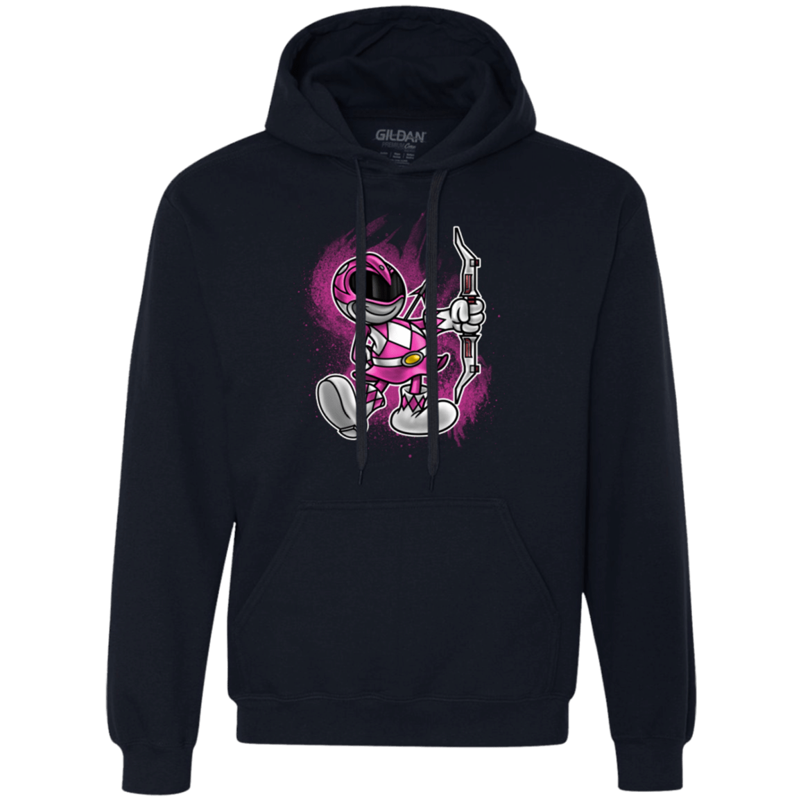 Sweatshirts Navy / Small Pink Ranger Artwork Premium Fleece Hoodie
