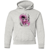 Sweatshirts Ash / YS Pink Ranger Artwork Youth Hoodie