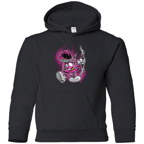 Sweatshirts Black / YS Pink Ranger Artwork Youth Hoodie