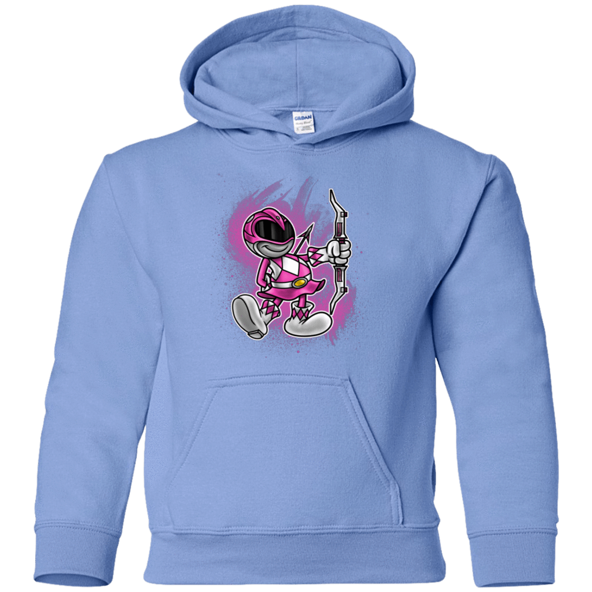 Sweatshirts Carolina Blue / YS Pink Ranger Artwork Youth Hoodie