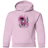 Sweatshirts Light Pink / YS Pink Ranger Artwork Youth Hoodie
