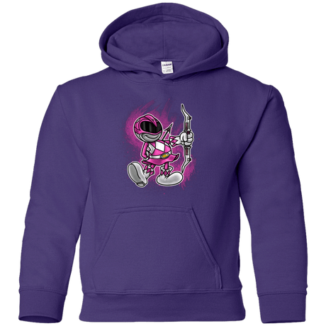Sweatshirts Purple / YS Pink Ranger Artwork Youth Hoodie