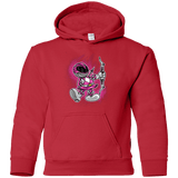 Sweatshirts Red / YS Pink Ranger Artwork Youth Hoodie