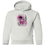 Sweatshirts White / YS Pink Ranger Artwork Youth Hoodie