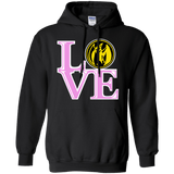 Sweatshirts Black / Small Pink Ranger LOVE Pullover Hoodie