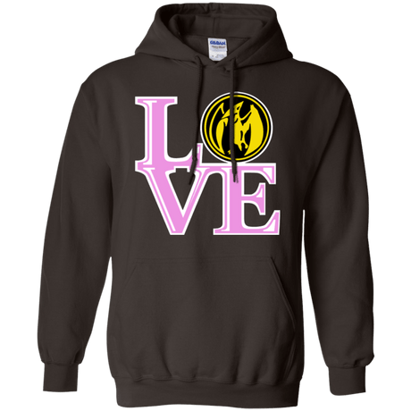 Sweatshirts Dark Chocolate / Small Pink Ranger LOVE Pullover Hoodie