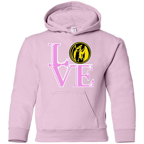 Sweatshirts Light Pink / YS Pink Ranger LOVE Youth Hoodie