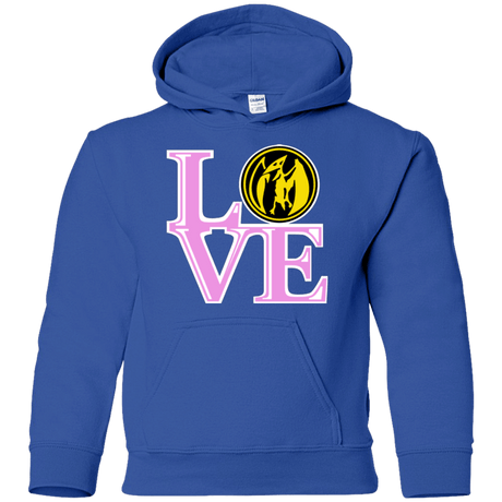 Sweatshirts Royal / YS Pink Ranger LOVE Youth Hoodie