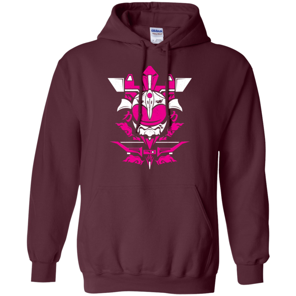 Sweatshirts Maroon / Small Pink Ranger Pullover Hoodie