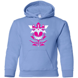 Sweatshirts Carolina Blue / YS Pink Ranger Youth Hoodie