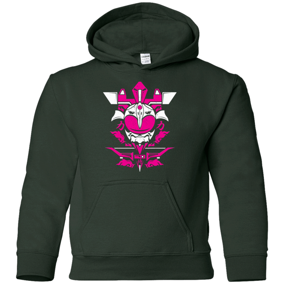 Sweatshirts Forest Green / YS Pink Ranger Youth Hoodie