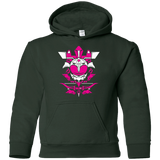 Sweatshirts Forest Green / YS Pink Ranger Youth Hoodie