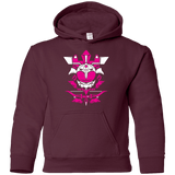 Sweatshirts Maroon / YS Pink Ranger Youth Hoodie
