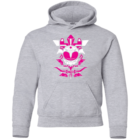 Sweatshirts Sport Grey / YS Pink Ranger Youth Hoodie