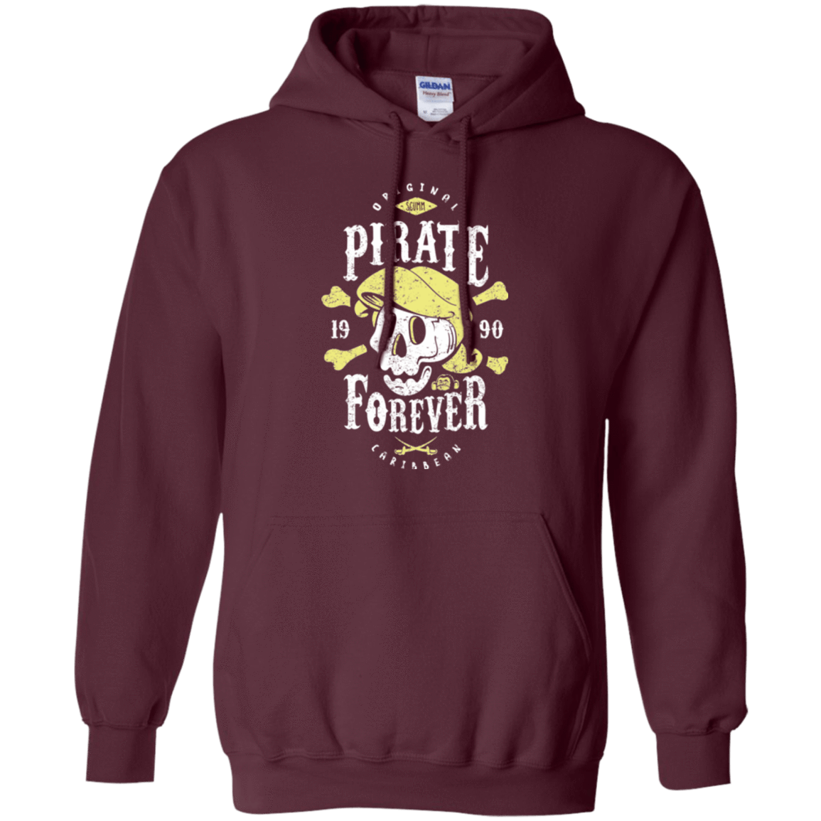 Sweatshirts Maroon / Small Pirate Forever Pullover Hoodie
