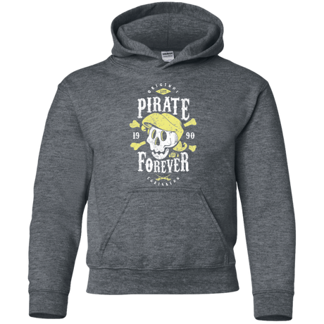 Sweatshirts Dark Heather / YS Pirate Forever Youth Hoodie