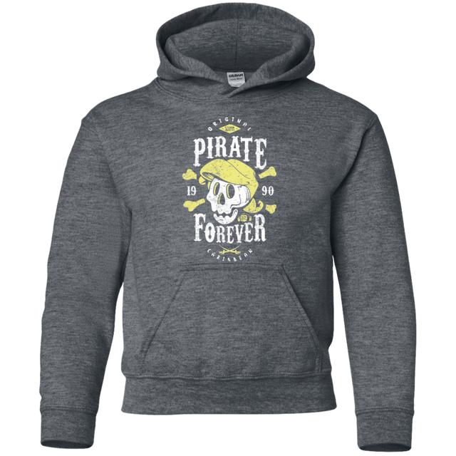 Sweatshirts Dark Heather / YS Pirate Forever Youth Hoodie