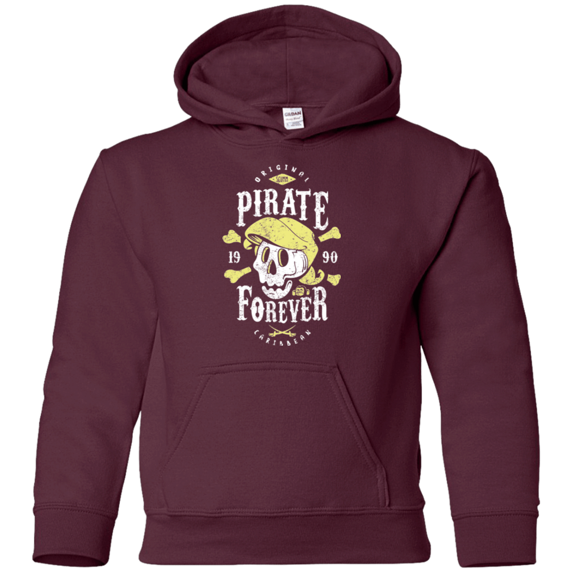 Sweatshirts Maroon / YS Pirate Forever Youth Hoodie