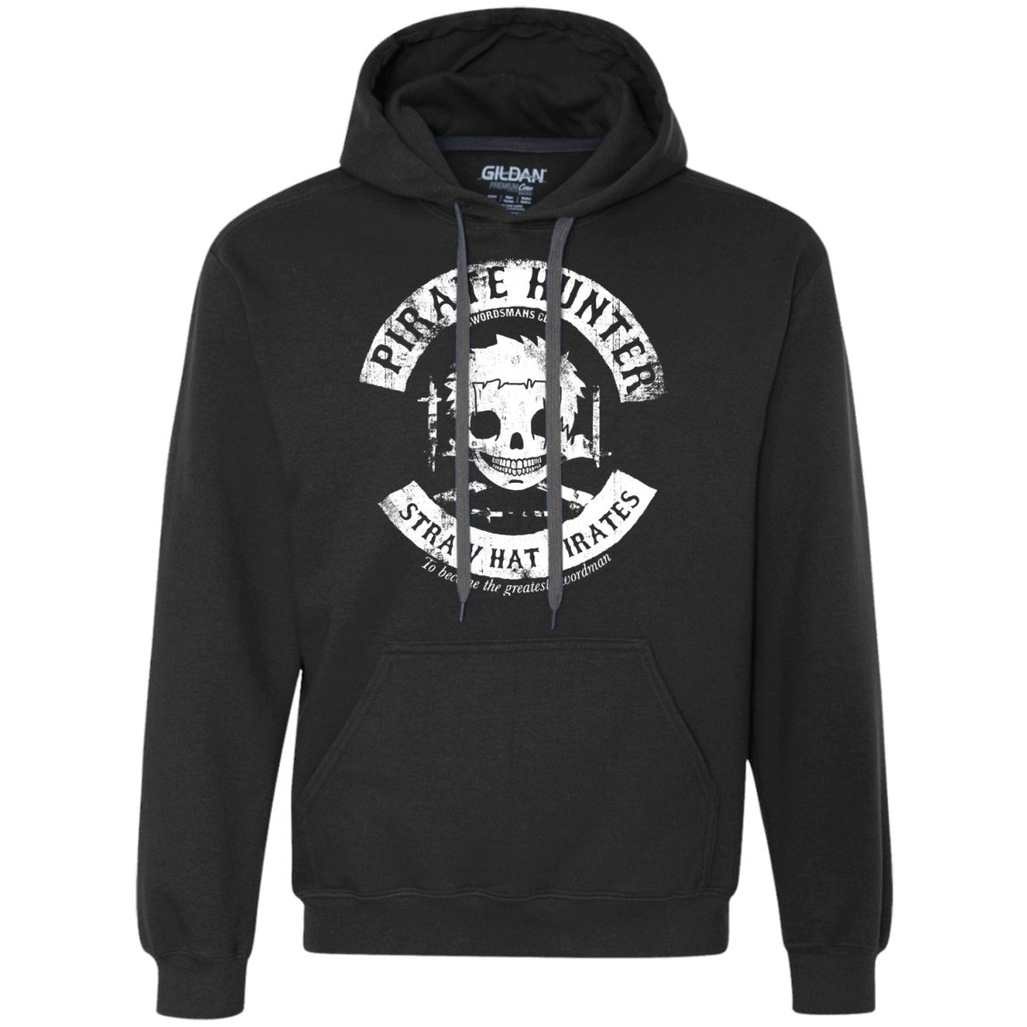 Sweatshirts Black / S Pirate Hunter Skull Premium Fleece Hoodie