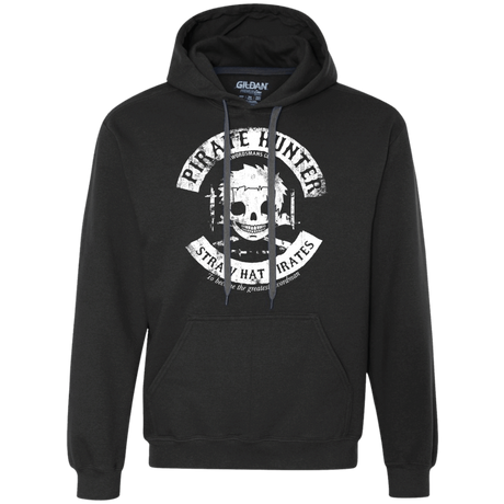 Sweatshirts Black / S Pirate Hunter Skull Premium Fleece Hoodie
