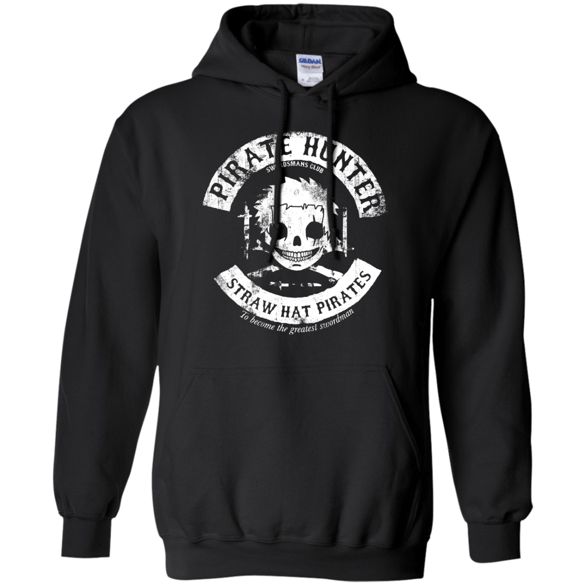 Sweatshirts Black / S Pirate Hunter Skull Pullover Hoodie