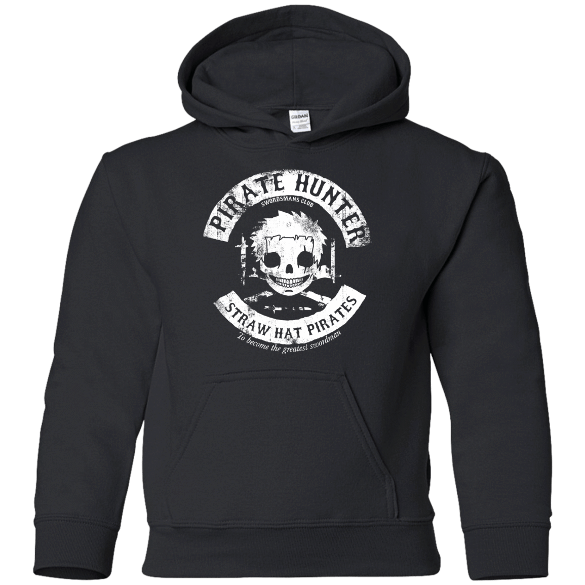 Sweatshirts Black / YS Pirate Hunter Skull Youth Hoodie