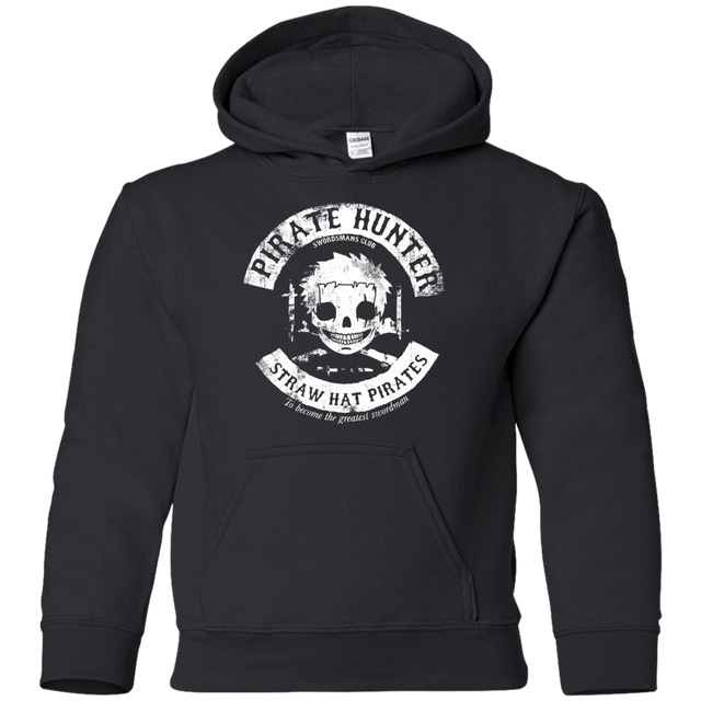 Sweatshirts Black / YS Pirate Hunter Skull Youth Hoodie