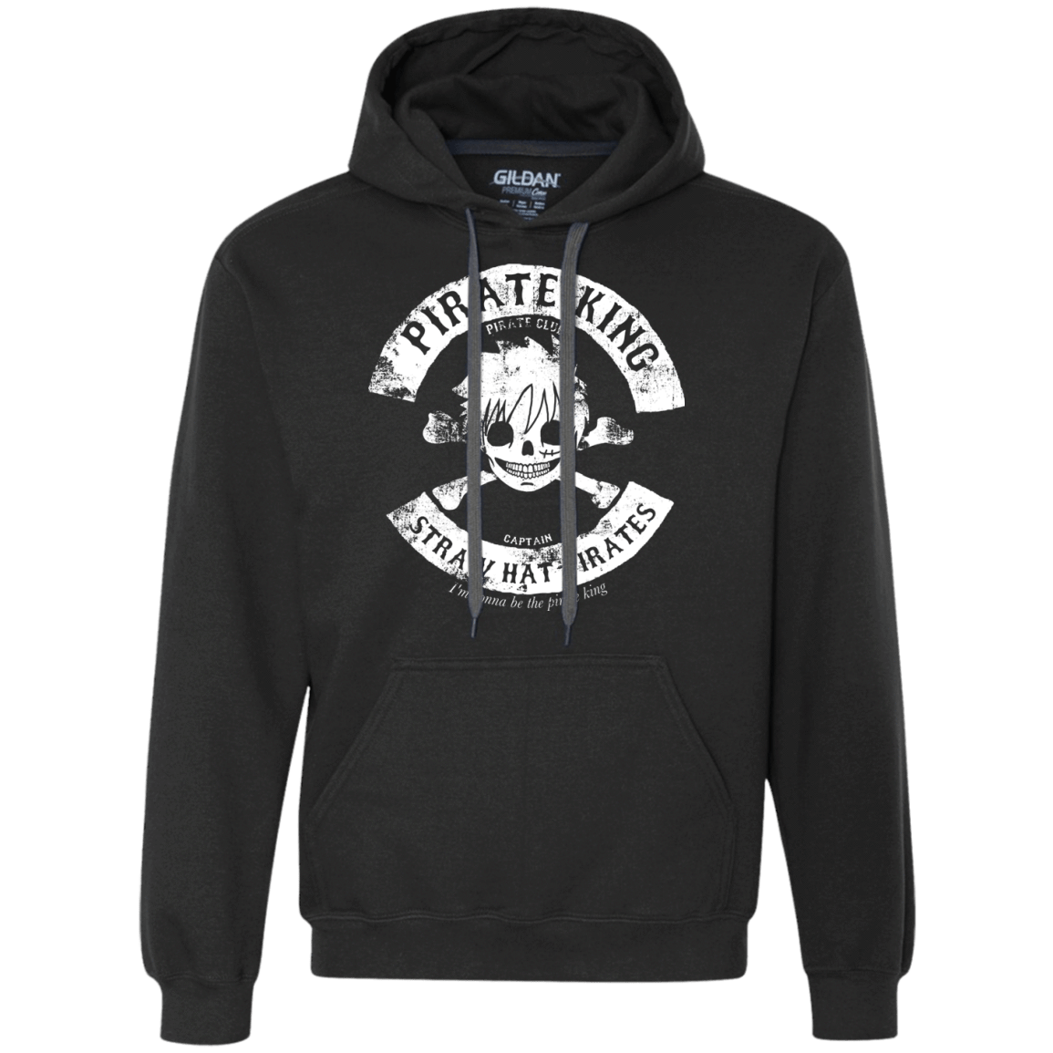 Sweatshirts Black / S Pirate King Skull Premium Fleece Hoodie
