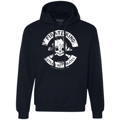 Sweatshirts Navy / S Pirate King Skull Premium Fleece Hoodie