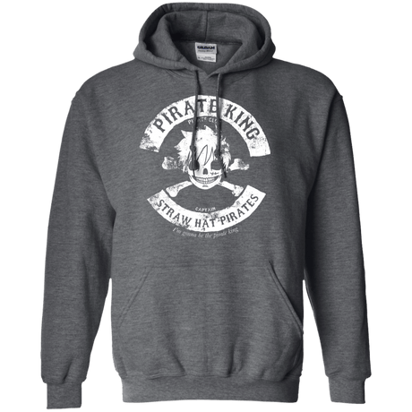 Sweatshirts Dark Heather / S Pirate King Skull Pullover Hoodie