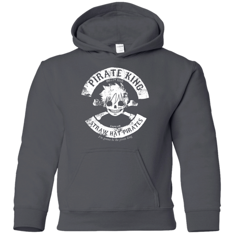 Sweatshirts Charcoal / YS Pirate King Skull Youth Hoodie