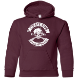 Sweatshirts Maroon / YS Pirate King Skull Youth Hoodie