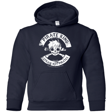 Sweatshirts Navy / YS Pirate King Skull Youth Hoodie