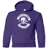 Sweatshirts Purple / YS Pirate King Skull Youth Hoodie