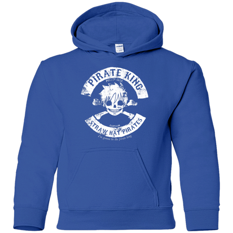 Sweatshirts Royal / YS Pirate King Skull Youth Hoodie
