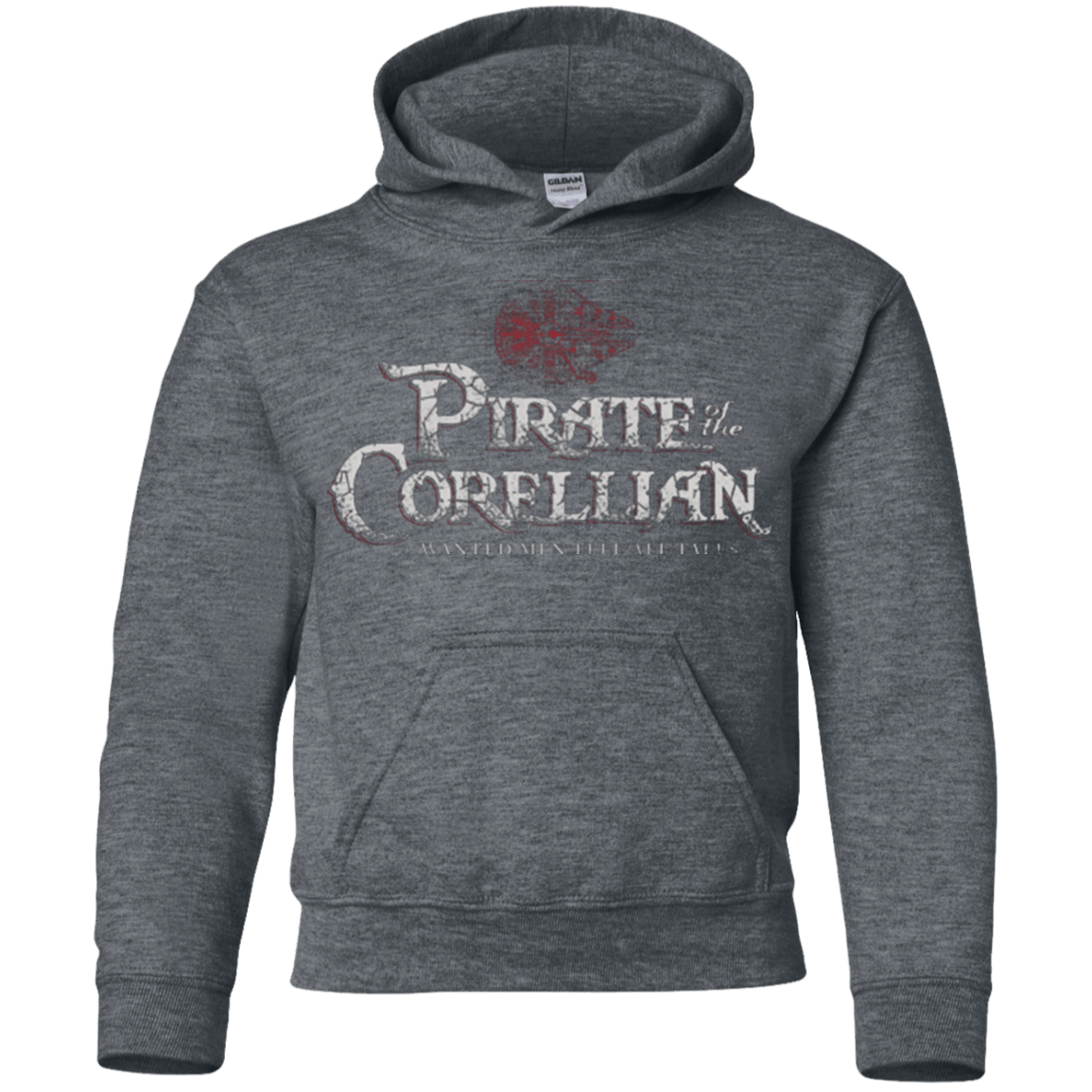 Sweatshirts Dark Heather / YS Pirate of the Corellian Youth Hoodie