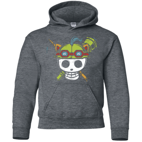 Sweatshirts Dark Heather / YS Pirate Scout Youth Hoodie