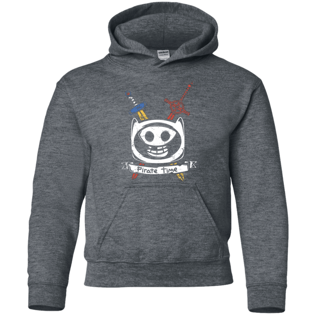Sweatshirts Dark Heather / YS Pirate Time Youth Hoodie