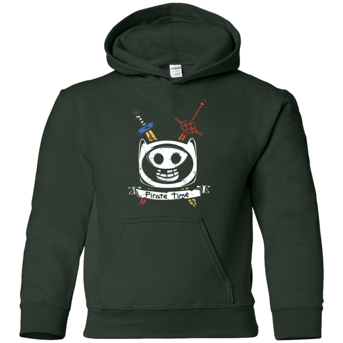 Sweatshirts Forest Green / YS Pirate Time Youth Hoodie