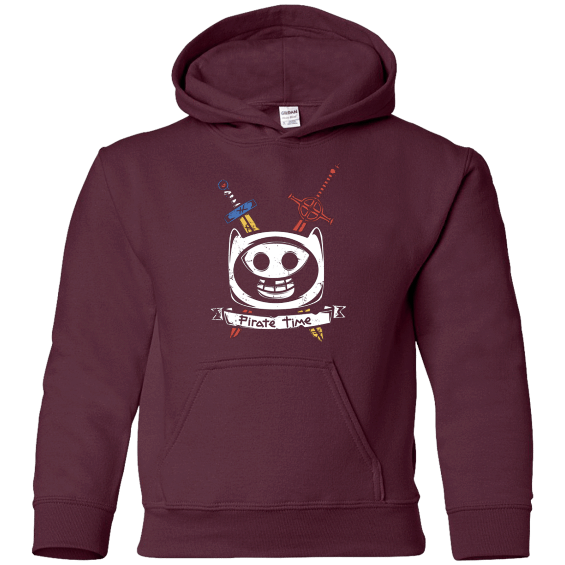 Sweatshirts Maroon / YS Pirate Time Youth Hoodie