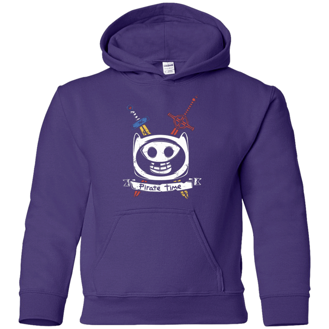 Sweatshirts Purple / YS Pirate Time Youth Hoodie