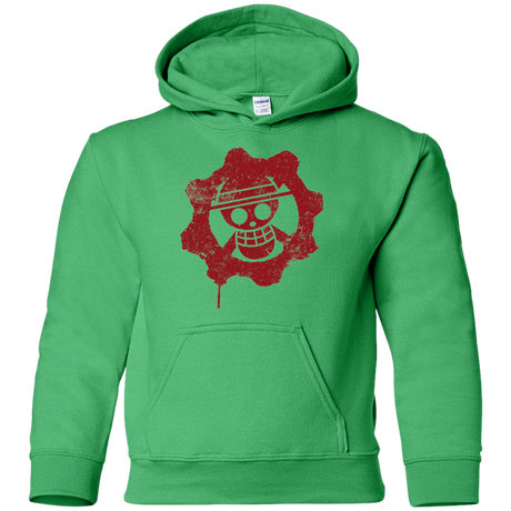Sweatshirts Irish Green / YS Pirates of War Youth Hoodie