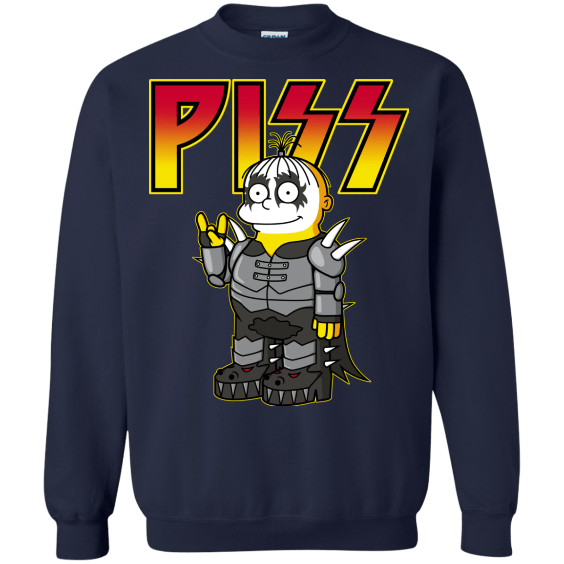 Sweatshirts Navy / S Piss Crewneck Sweatshirt