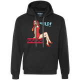 Sweatshirts Black / Small Pixel Pinup Pauline Premium Fleece Hoodie