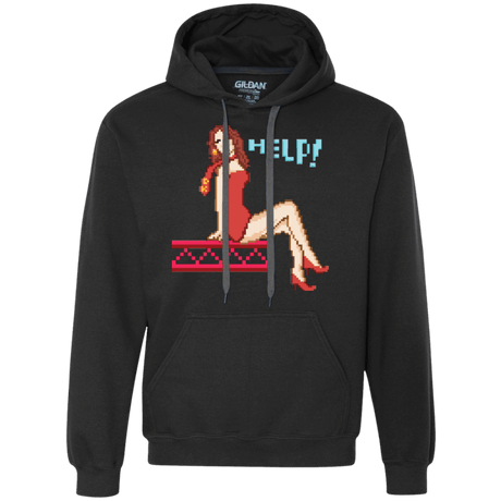 Sweatshirts Black / Small Pixel Pinup Pauline Premium Fleece Hoodie