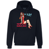 Sweatshirts Navy / Small Pixel Pinup Pauline Premium Fleece Hoodie