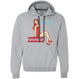 Sweatshirts Sport Grey / Small Pixel Pinup Pauline Premium Fleece Hoodie