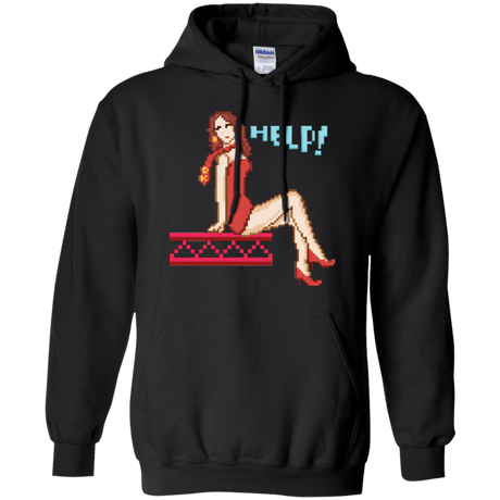 Sweatshirts Black / Small Pixel Pinup Pauline Pullover Hoodie