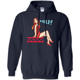 Sweatshirts Navy / Small Pixel Pinup Pauline Pullover Hoodie