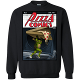 Sweatshirts Black / Small Pizza Comics Crewneck Sweatshirt